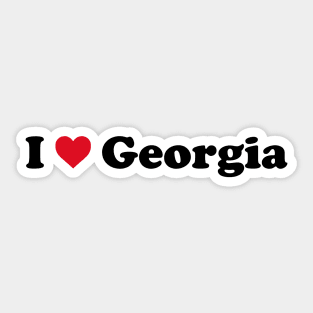 I Love Georgia Sticker